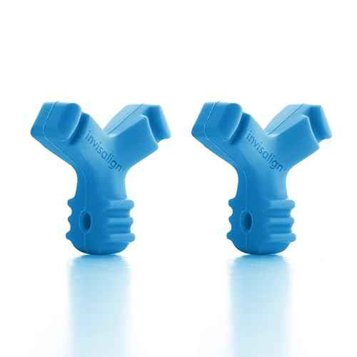 Invisalign Munchies EPS Aligner and Retainer Tray Seaters, Aligner Chewies (Pack of 2) (Blue)