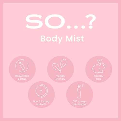 So¡¦? Body Mist Set - Body Spray for Women - Cruelty Free, Vegan Perfumes for Women - 650 to 1000 Sprays - Travel Size Gift Set - 4 pcs