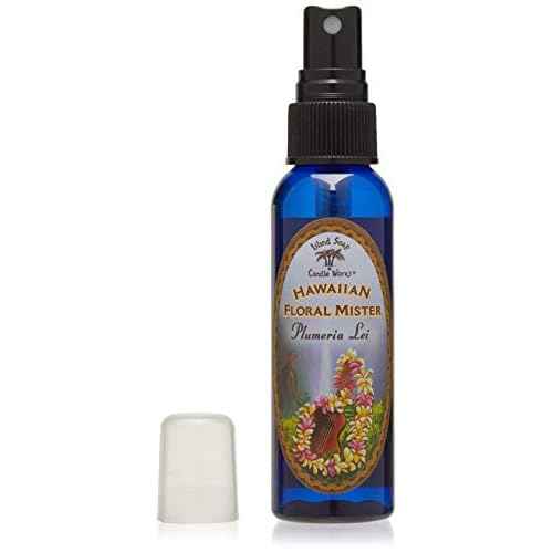 Island Soap & Candle Works Botanical Body Mister & Room Spray - Living Room or Bathroom Spray w/Hawaiiian Sea Plant & Plumeria Lei - Travel Size 2 Ounces