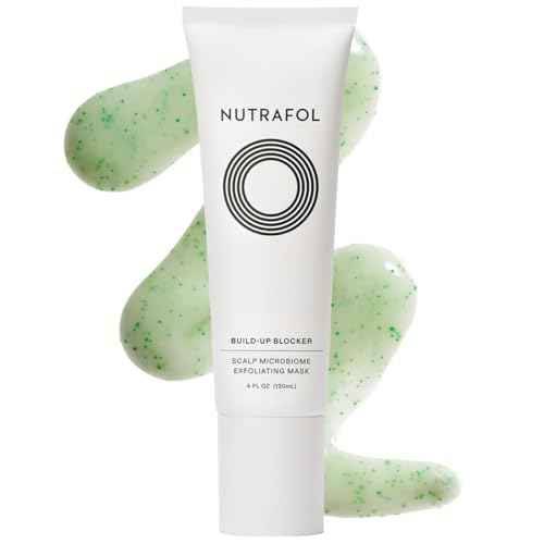 Nutrafol Exfoliating Scalp Mask, Eliminates Product Build-up and Oil for Healthier Hair and Scalp, Physician-formulated for Thinning Hair, Color and Extension Safe - 4 Fl Oz Bottle
