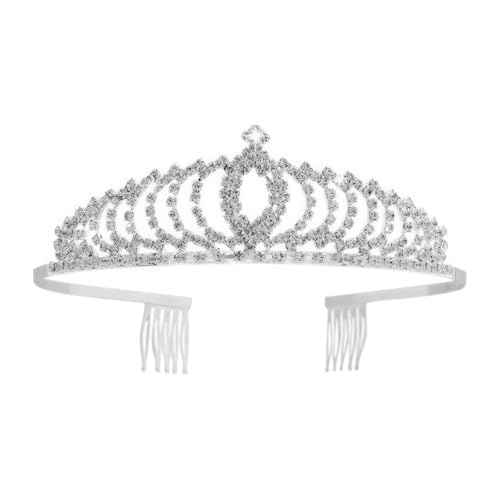 Tiana Crown, Fairy Godmother Rapunzel Costume Tiara for Women Princess Peach Bride Diaries - Vofler Silver Coronas para 15 A?os Hair Accessories for Party Quinceanera Prom Wedding Birthday Girls