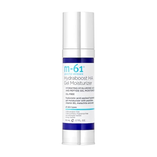 m-61 Hydraboost HA Gel Moisturizer | Oil-Free, Lightweight Gel Moisturizer With Hyaluronic Acid, Vitamin B5, Aloe. Cooling, Light Hydration. For All Skin Types - 1.7 Fl Oz