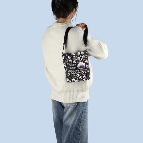 MNIGIU Anime Inspired Gift Anime Cosmetic Bag Anime Lover Gift Anime Themed Gift (TakenBlack)