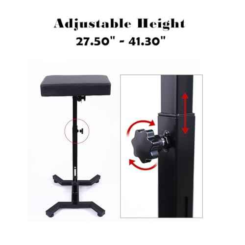 Adjustable Tattoo Armrest Stand Swivel Arm Rest Extra Thick Pad Non Slip Base