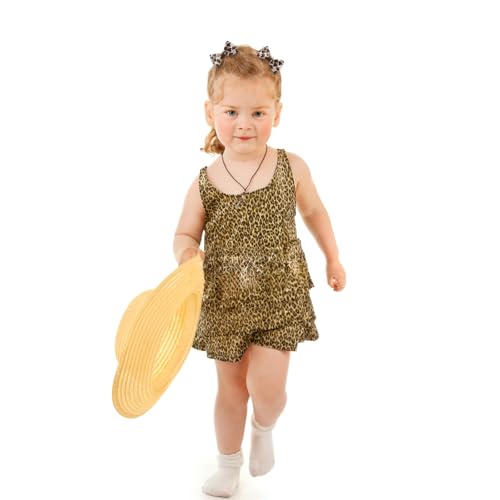 4Pcs Leopard Hair Bow Clips Girls Women Cheetah Print Hair Accessories