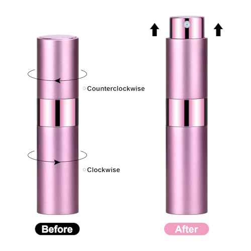 4PCS 8ML Refillable Perfume Atomizer Travel, Portable Mini Pocket Perfume Atomizer Bottle Spray for Women Mens Small Mister Spray Bottle for Travel Accessories