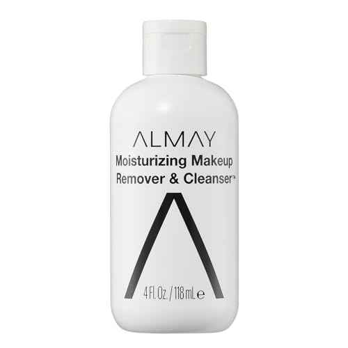 Almay Moisturizing Makeup Remover, Dermatologist Tested and Fragrance-Free, Hypoallergenic Cleanser, Removes Regular and Longwear Formulas, 4 Fl Oz (1 Pack)