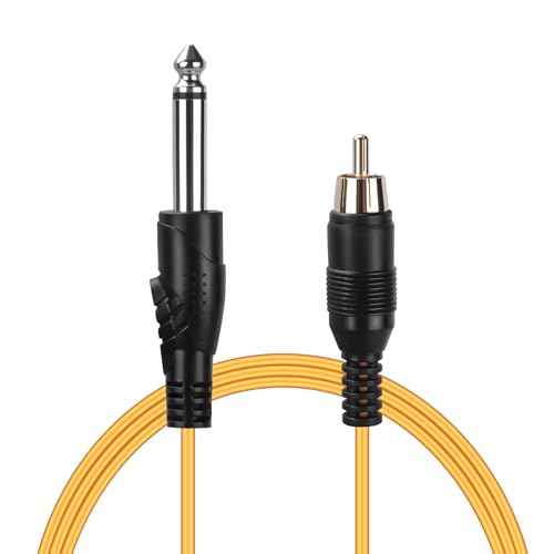 ATOMUS Tattoo RCA Connector Clip Cords Silicone Wire Cord for Motor Machine Power Supply Orange