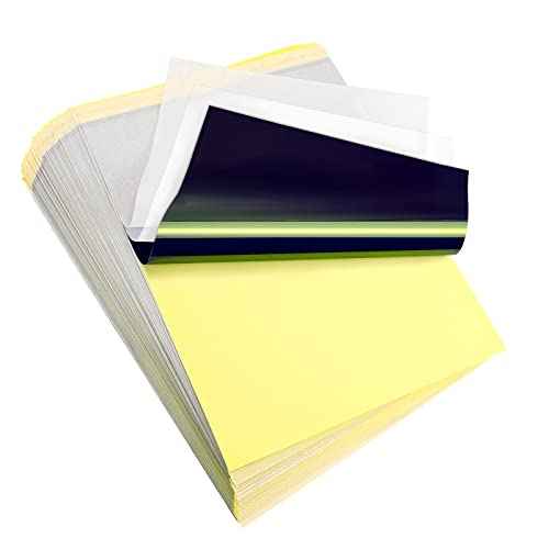 LIUMATE Tattoo Transfer Paper, 100 Sheets Tattoo Stencil Paper A4 Size, Stencil Paper for Tattooing 4 Layers, Thermal Stencil Paper DIY Tatt¥ï¥ï Tracing Paper for Tattoo Transfer Kit Tattoo Supplies