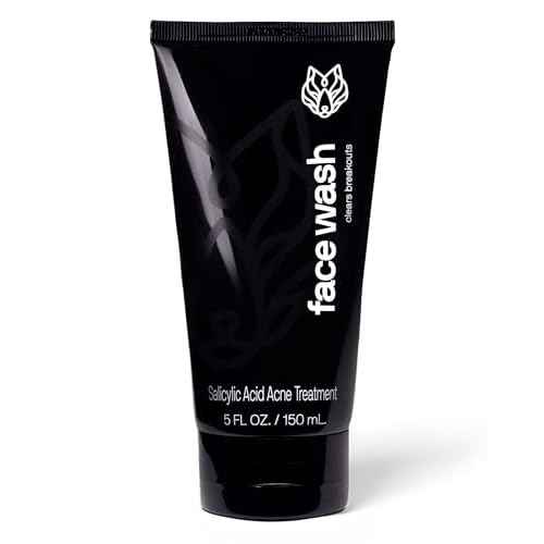 Black Wolf Men¡¯s Charcoal Powder Face Wash, 5 Fl Oz - Facial Cleanser Removes Unwanted Impurities from Your Skin and Soothes Irritation