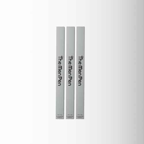 The Men Pen - Waterproof Eyebrow Pen | Beard Filler for Men | 1 Ounces - 3 Pack | Microblading Eyebrow Pen | Hair Filler | Anti-Smudge | Mustache, Beard & Eyebrow Filler | Dark Brown