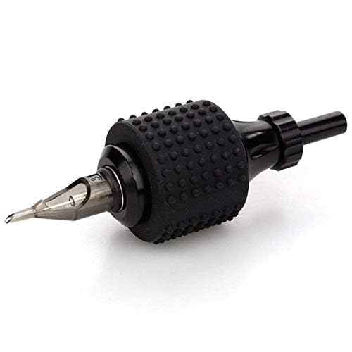 Black Tattoo Supply Food Grade Silicone Grip Cover for Pen Accessories, Tattoo Machine Parts (25xH30mm, 3.7cm*3cm)