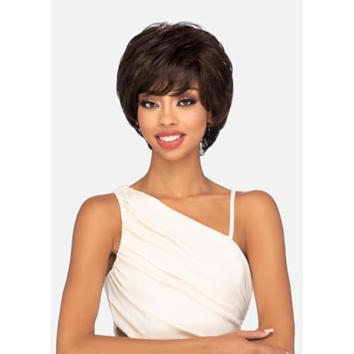 Vivica A. Fox HMB-JAI, Handmade & Hand-tied Wig, Supreme Human Hair Blend, Color FS4/30