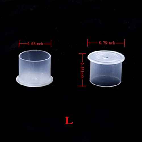 Tattoo Ink Caps Cups with Base,Tattoo Ink Cups Caps 300pcs #11 Small #14 Medium #17 Large Size Pigment Caps Microblading Ink Cups with Base for Tattoo Pigment Ink Tattoo Machine Kits Supplies
