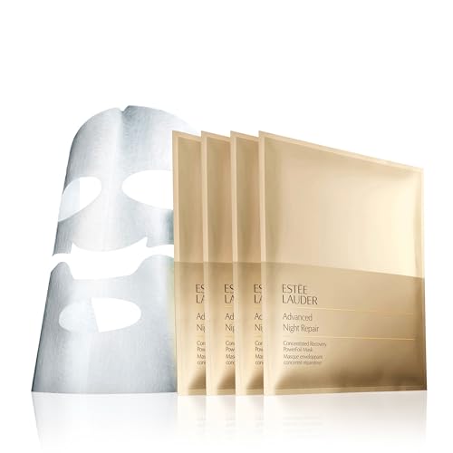 Est?e Lauder Advanced Night Repair Concentrated Recovery Moisturizing PowerFoil Face Mask with Hyaluronic Acid | Sheet Mask, 4-Pack