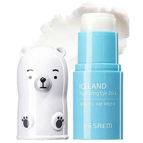 The SAEM Iceland Hydrating Eye Stick 0.24oz - Cooling Eye Balm for Dark Circles and Puffiness ? Under Eye Treatment - Reduce Wrinkles and Moisturizing - Minimize Dark & Puffy Eyes - Aqua Scent