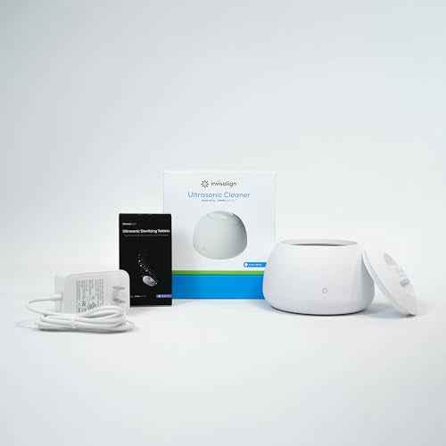 Invisalign Ultrasonic Cleaner | Powered by Zima Dental | Aligner and Retainer Cleaner | Arctic White