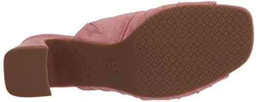NYDJ Women's Griselda Mule Heeled Sandal, Suede Blush Pink, 5.5