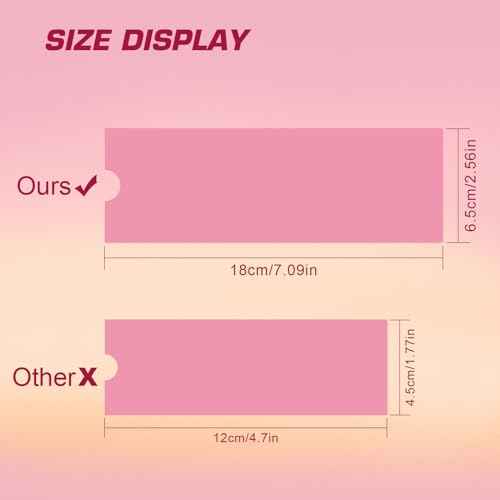 Large Pen Machine Covers, 200pcs Pink Pen Covers 2.56 X 7.11inch Disposable Tattoo Machine Wrap Cartridge Machine Sleeves for Most Wireless Tattoo Pen Machine (Pink)