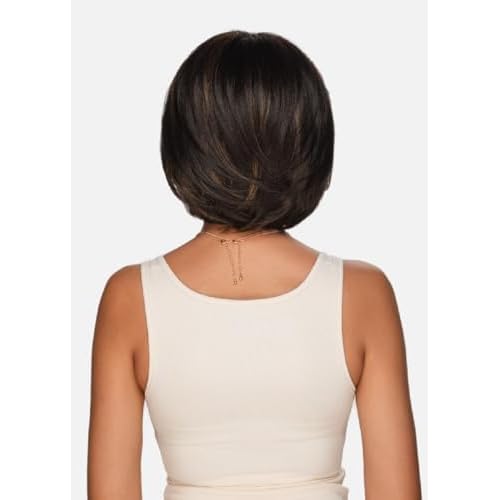 Vivica A. Fox HMB-KATE, Handmade & Hand-tied Wig, Supreme Human Hair Blend, Color 1 Jet Black