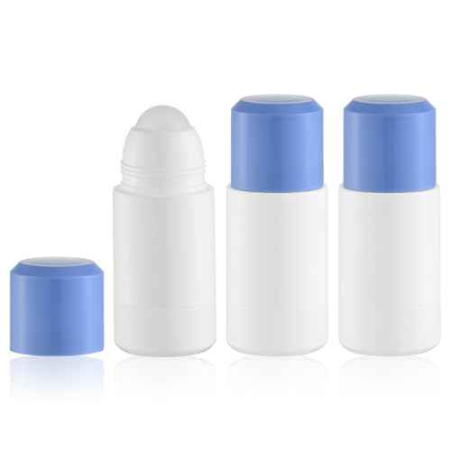 Roller Ball for Essential Oils: Deodorant Roll on Bottles - Refillable Applicator Containers - 3PCS 2.5oz