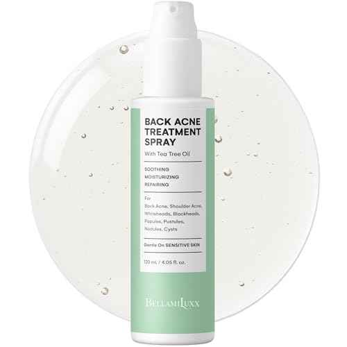 Back & Body Acne Spray Treatment: 2% Salicylic Acid & Tea Tree Oil Bacne Spray for Clear, Soothe & Moisturize - Effective for Men, Women, Teens with Back, Chest, Shoulder, Arm Acne