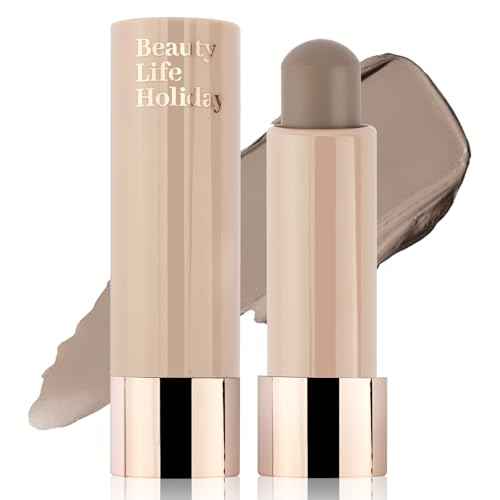 Erinde Cool Toned Contour Stick, Cream Contour Stick, Matte Bronzer Stick, Waterproof & Long Lasting Face Shaping Makeup, Travel Size, 01 Gray Brown