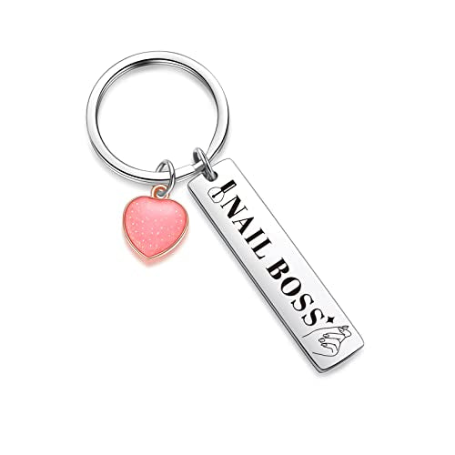 ZNOSVEI Nail Boss Keychain Nail Technician Jewelry Artist Gift Keychain