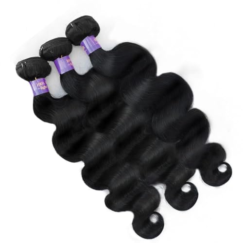 14A Human Hair Bundles 14 16 18 Inch Body Wave Bundles Human Hair 100% Unprocessed Brazilian Virgin Hair Body Wave 3 Bundles Human Hair Extensions for Women