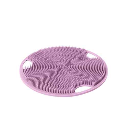 Boie USA Flat Body Scrubber - Hygienic, Exfoliating Loofah Alternative - Feels Like Silicone Scrubber Gentle on Sensitive Skin, Hypoallergenic, BPA- & Latex-Free, Made in The USA (Thistle)