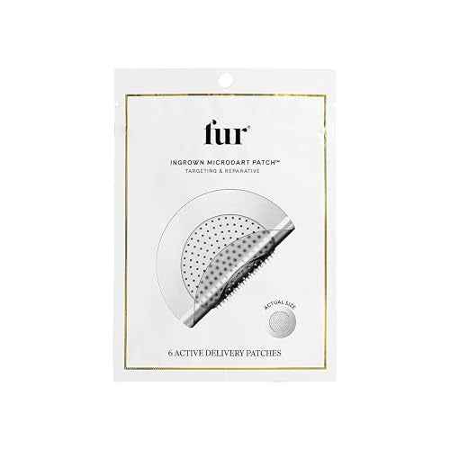 Fur Ingrown Microdart Patches - Ingrown Hair Care, Quickly and Effectively Clear Up Ingrown Hair Bumps - 6 Pack
