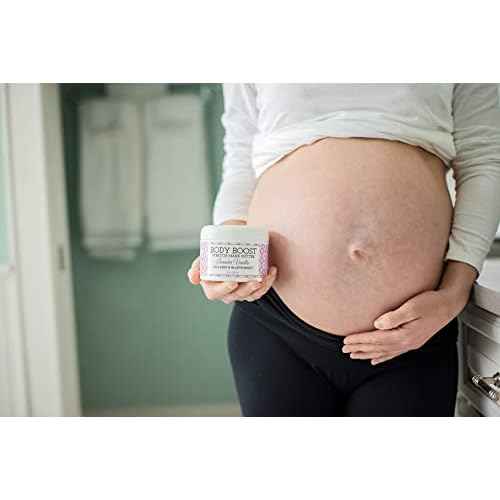 Body Boost Lavender Vanilla Stretch Mark Butter 8 oz.- Helps Treat Stretch Marks and Scars- Pregnancy and Nursing Safe- with Shea Butter
