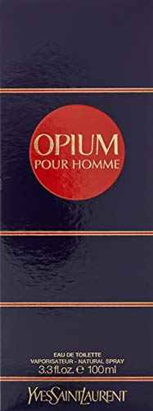 Opium By Yves Saint Laurent For Men. Eau De Toilette Spray 3.3 Ounces