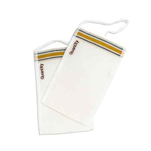 Turkish Hammam Exfoliating Mitt ? 100% Natural Floss Silk Kese Glove, Deep Body Scrubber & Dead Skin Remover for Smooth Radiant Skin, Spa Quality Exfoliator (2 Pack)
