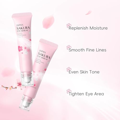 9PCS Japan Sakura Skin Care Set, Sakura Skin Care For Teens 10-12, Skincare For Girls 10-12, Teen Skin Care Kits For Girls Ages 11-14 With Toner,Cleanser,Eye Serum,Face Serum,Face Cream