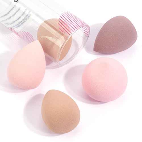 MAANGE Makeup Brush Set 49 Pcs Makeup Tool Set Premium Synthetic Foundation Powder Concealers Eye shadows Blush Makeup Brushes (Pink, 49 Piece Set)