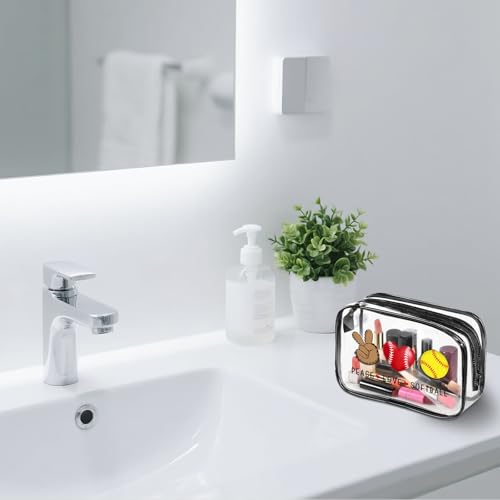 12 Pcs Softball Clear Cosmetic Bags For Women 7.1 x 4.7 x 2.4'', Baseball Lover Makeup Bags, Softball Cosmetic Bag, Birthday Christmas Graduation Gifts For Baseball Players, Travel Toiletry Pouch