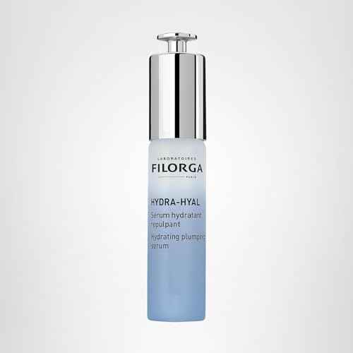 Filorga Hydra-Hyal Intensive Hydrating & Plumping Face Serum Treatment, Concentrated with Five Types of Natural Hyaluronic Acid for Anti Aging Skin Brightening and Moisturizing, 1 fl oz