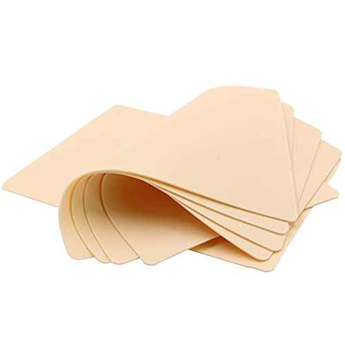 5Pcs Blank Tattoo Skin Practice - Narkysus 7.5"x5.5" Double Sides Tattoo Fake Skin Microblading Skin Practice Tattoo Skin Pads for Beginners Tattoo Artists