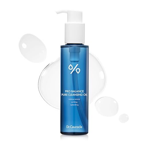 Dr.Ceuracle Pro Balance Pure Cleansing Oil - Makeup Sunscreen Remover Oil Cleanser, Korean Facial Cleanser with Hydrating Finish (155 ml / 5.24 fl. oz.)