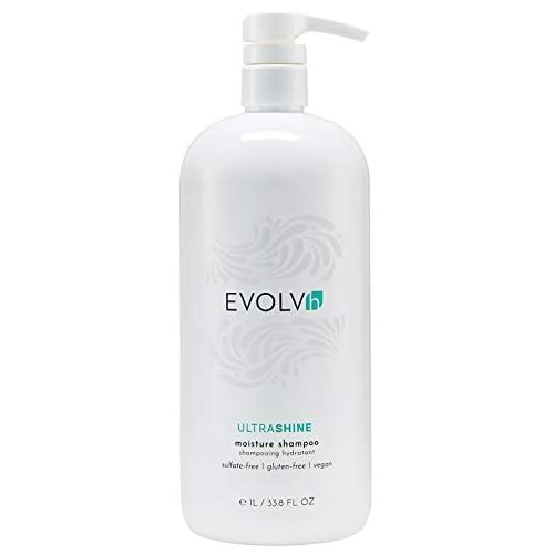 EVOLVh - Natural UltraShine Moisture Shampoo | Vegan, Non-Toxic, Clean Hair Care (33.8 fl oz | 1L)