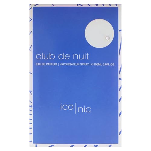 Armaf Club de Nuit Blue Iconic for Men Eau de Parfum Spray, 3.6 Ounce