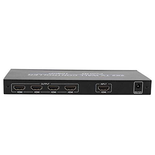 2x2 Video Wall Controller, Video Image Processor Screen Splicing 1080P high Definition Image Video Wall Controller, Support for Splicing 2X1/3X1/4X1/1X2/1X3/1X4/2X2(US)