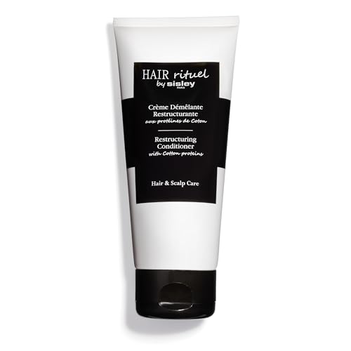 Hair Rituel by Sisley Paris Restructuring Conditioner with Cotton Proteins - 200 mL - Hair Care Detangling Conditioner for Instantly Smoother, Shinier Hair - Lightweight, Creamy Texture