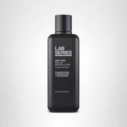 Lab Series Men's Max LS Water Lotion Toner - Moisturizing Essence Face Toner with Hyaluronic Acid and Caffeine - Skin Care for Men, 6.7 Fl Oz