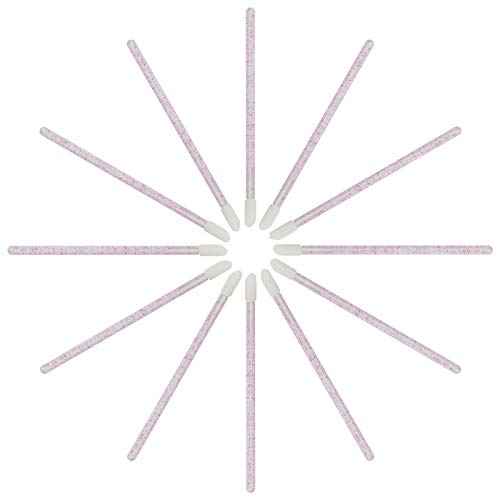 tifanso 300 PCS Lip Brush, Disposable Makeup Applicators, Lip Gloss Brush Lipstick Applicator Wands, Multicolor Makeup Tool Kits Beauty Lipstick Cosmetic (Crystal Pink)