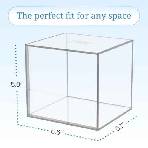 CLEAN SKIN CLUB Clear Acrylic Box for Clean Towels XL (NOT Included), Container For 50 Disposable Clean Towels XL, Face Towelettes Bathroom Counter Storage, Bin for Cleansing Facial Dry Wipes