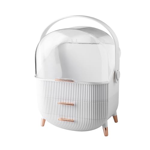 Egg Makeup Organizer, Egg Shape(Oval) Makeup Storage Box Countertop Portable Vanity Cosmetics Organizer