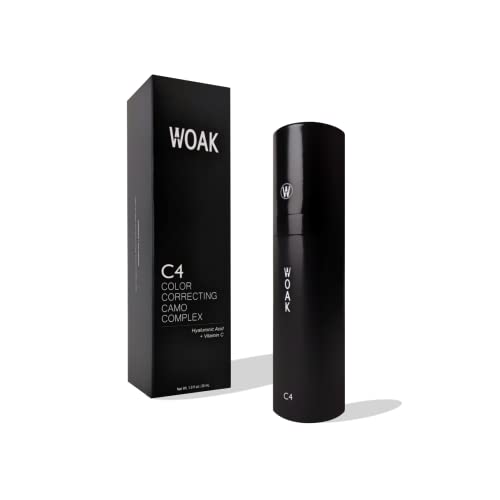 WOAK C4 ? Men's Tinted Moisturizer BB CC Cream Foundation ? Color Correcting Camo Complex ? Hybrid Skin Care (Light)