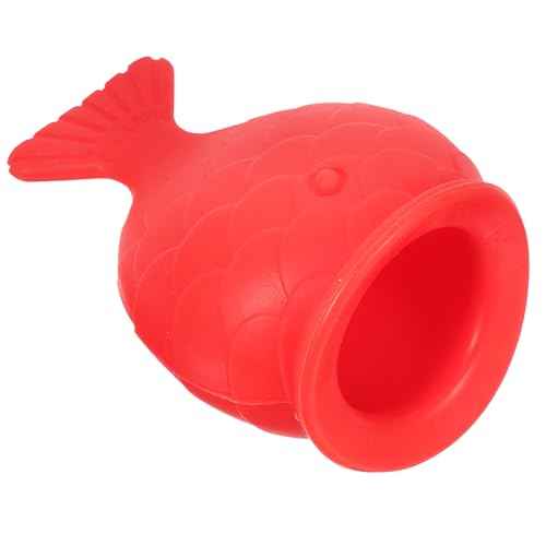 Silicone Fish Lip Filler (red) Tools Reusable Lip Enhancer Lip Silicone Plumper Lip Plumping Device Lip Suction Plumper Womens Lip Plumper Lip Silicone Plumping Device